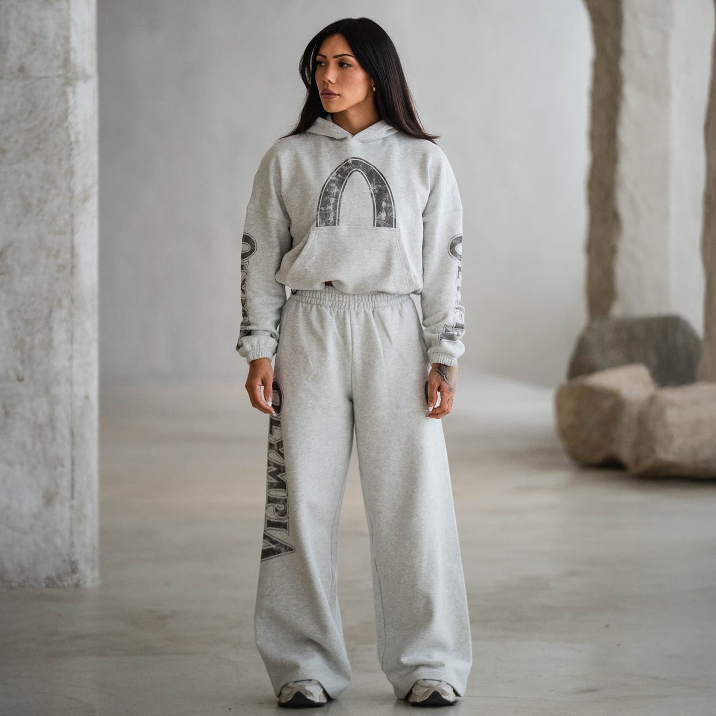 Olympia Cropped Hoodie