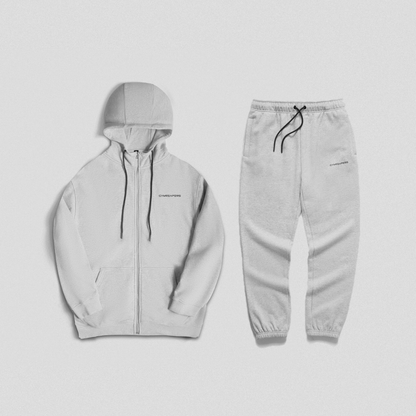 Axis Zip-Up Set - Heather Gray