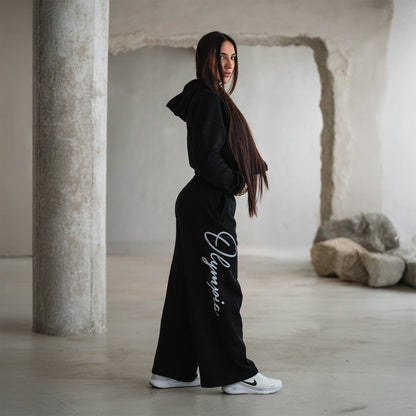 Olympia Script Wide Leg Jogger