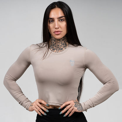 Women's Performance Long Sleeve - Taupe