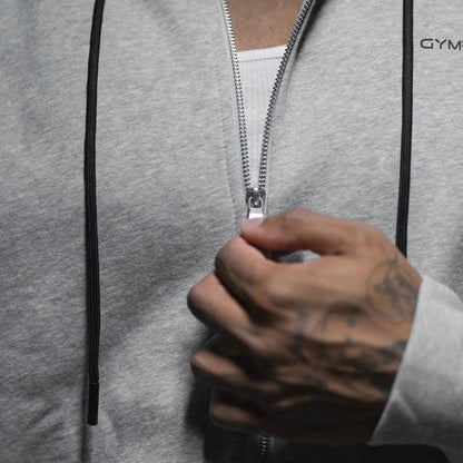 Axis Zip-Up Hoodie - Heather Gray