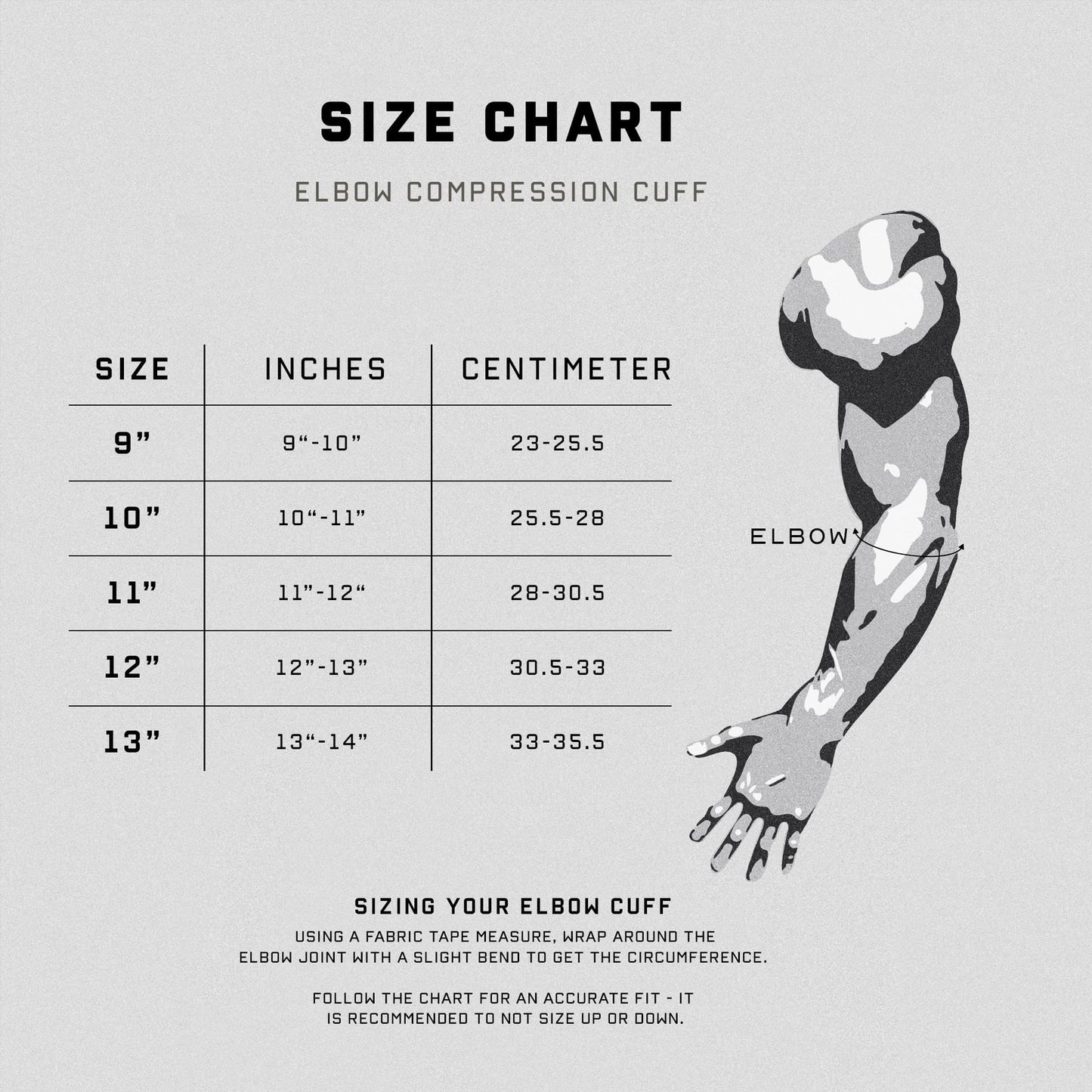 Elbow Compression Cuffs - Black