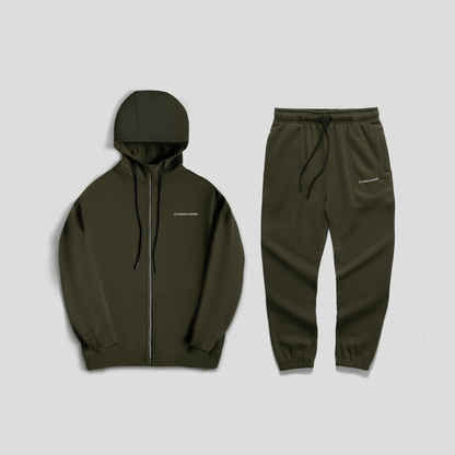 Axis Zip-Up Set - OD Green