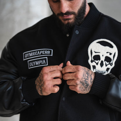 Olympia Varsity Jacket Electric Skull