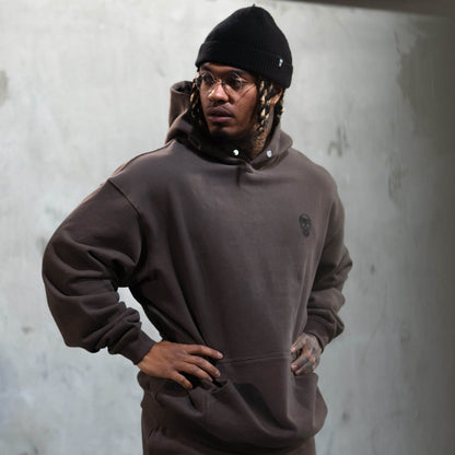 Heavyweight Core Skull Hoodie - Toffee