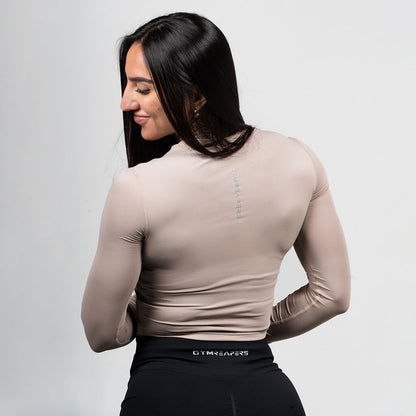 Women's Performance Long Sleeve - Taupe