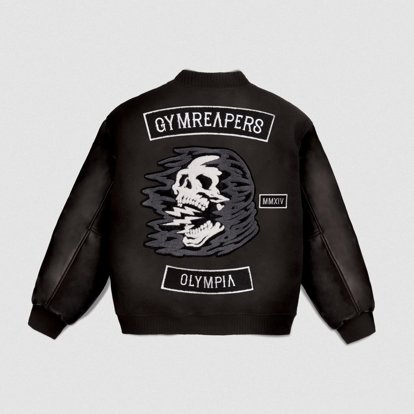 Olympia Varsity Jacket Electric Skull