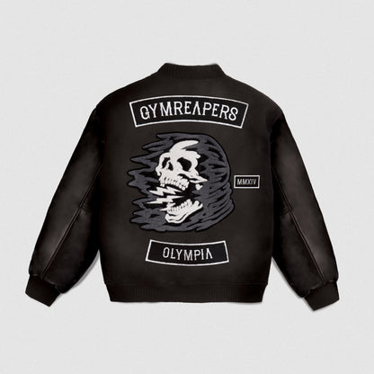 Olympia Varsity Jacket Electric Skull
