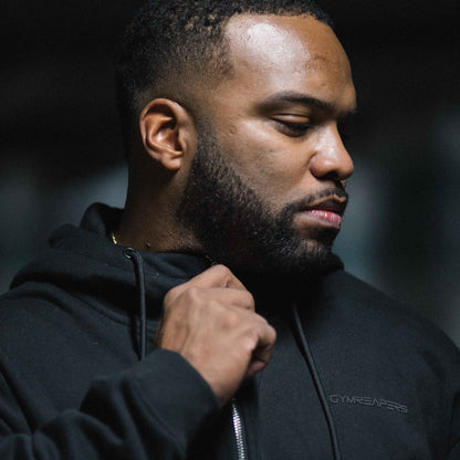 Axis Zip-Up Hoodie - Black