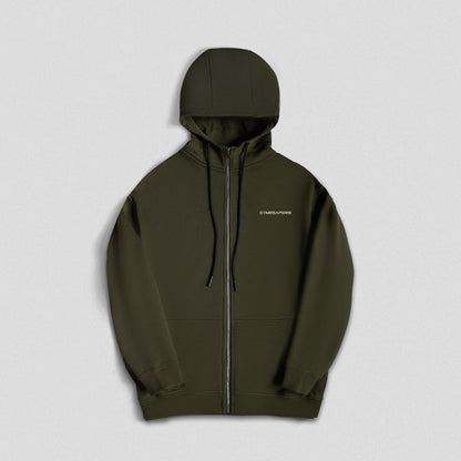 Axis Zip-Up Hoodie - OD Green