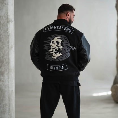 Olympia Varsity Jacket Electric Skull