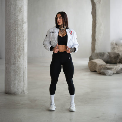 Olympia Cropped Bomber Jacket
