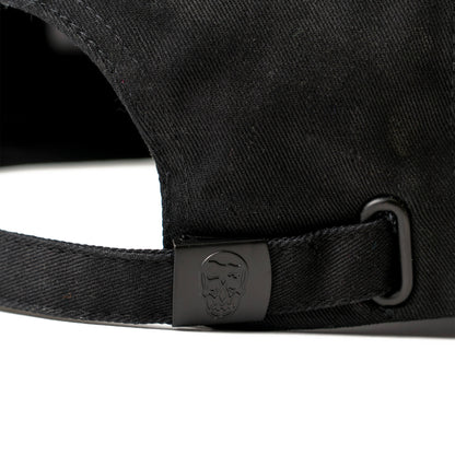 5-Panel Skull Hat - Black/White
