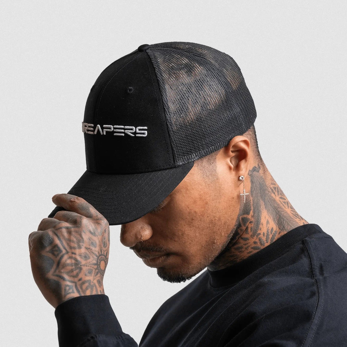 Gymreapers Core Trucker Hat - Black/White