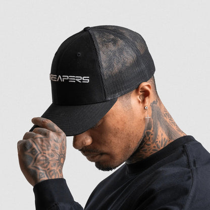 Gymreapers Core Trucker Hat - Black/White