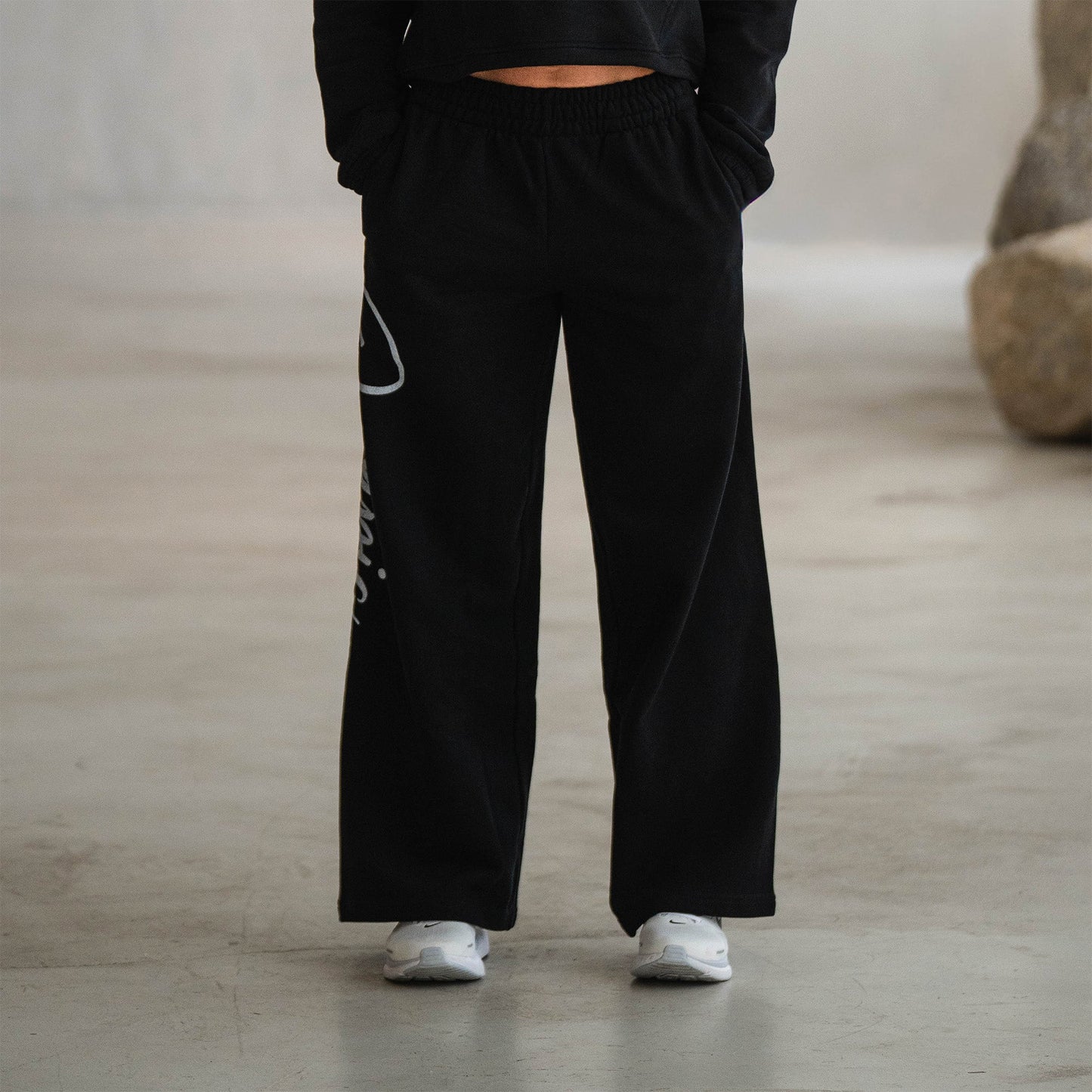 Olympia Script Wide Leg Jogger