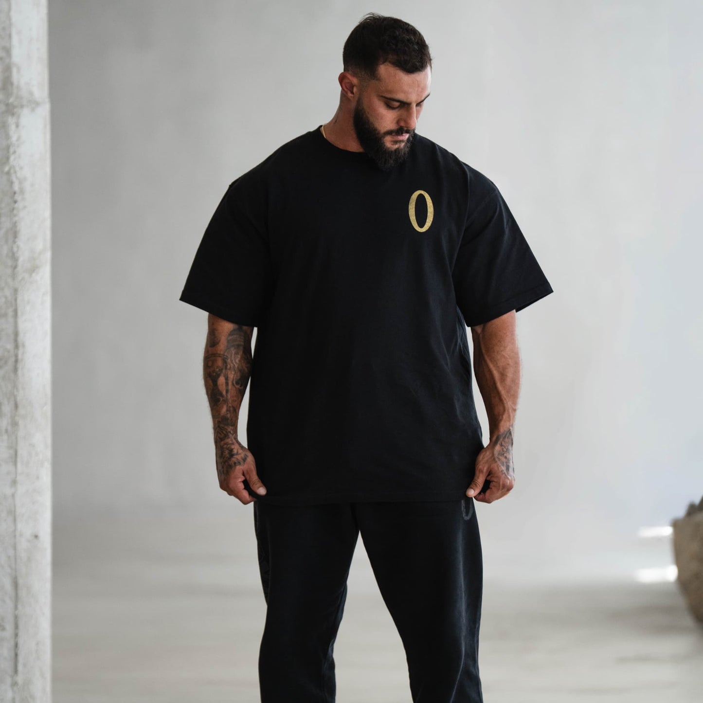 Olympia Gold Shoulder Tee