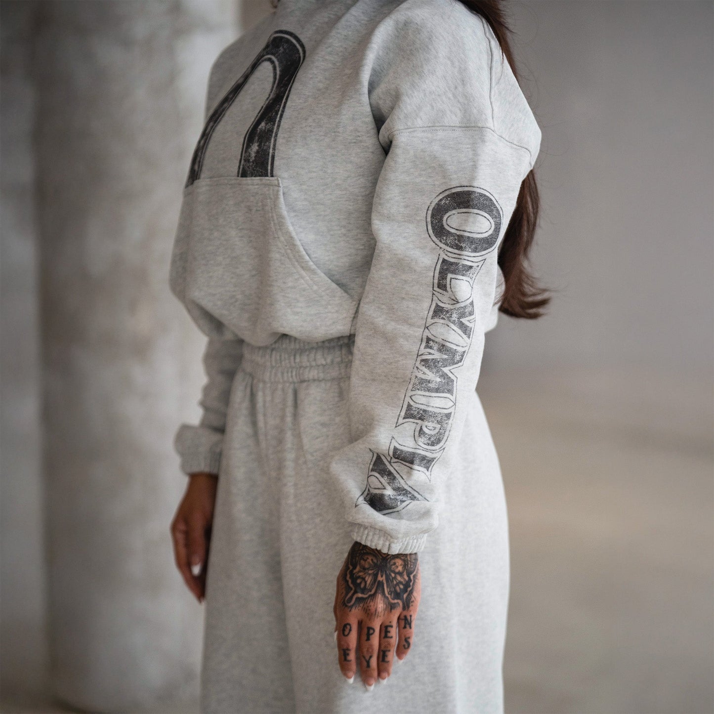 Olympia Cropped Hoodie