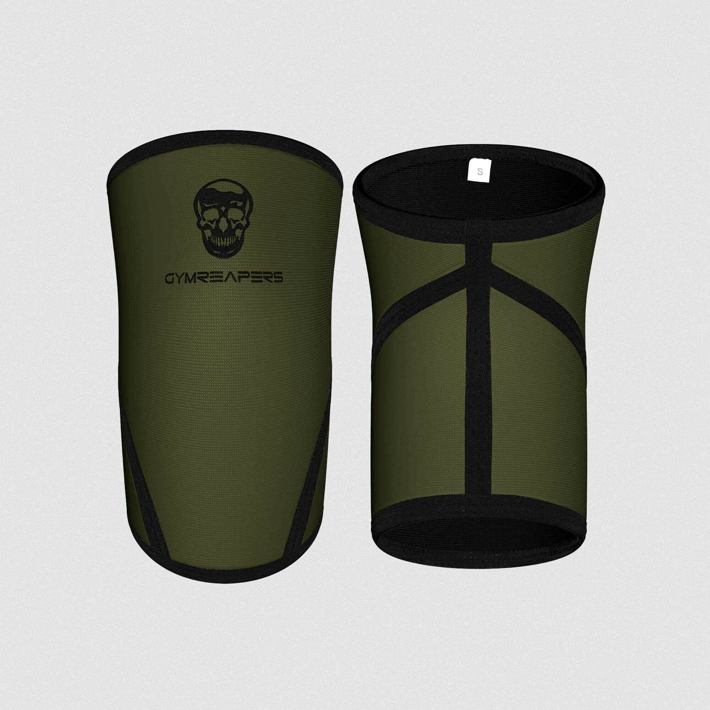 Gymreapers 7MM Knee Sleeves - Ranger Green/Black