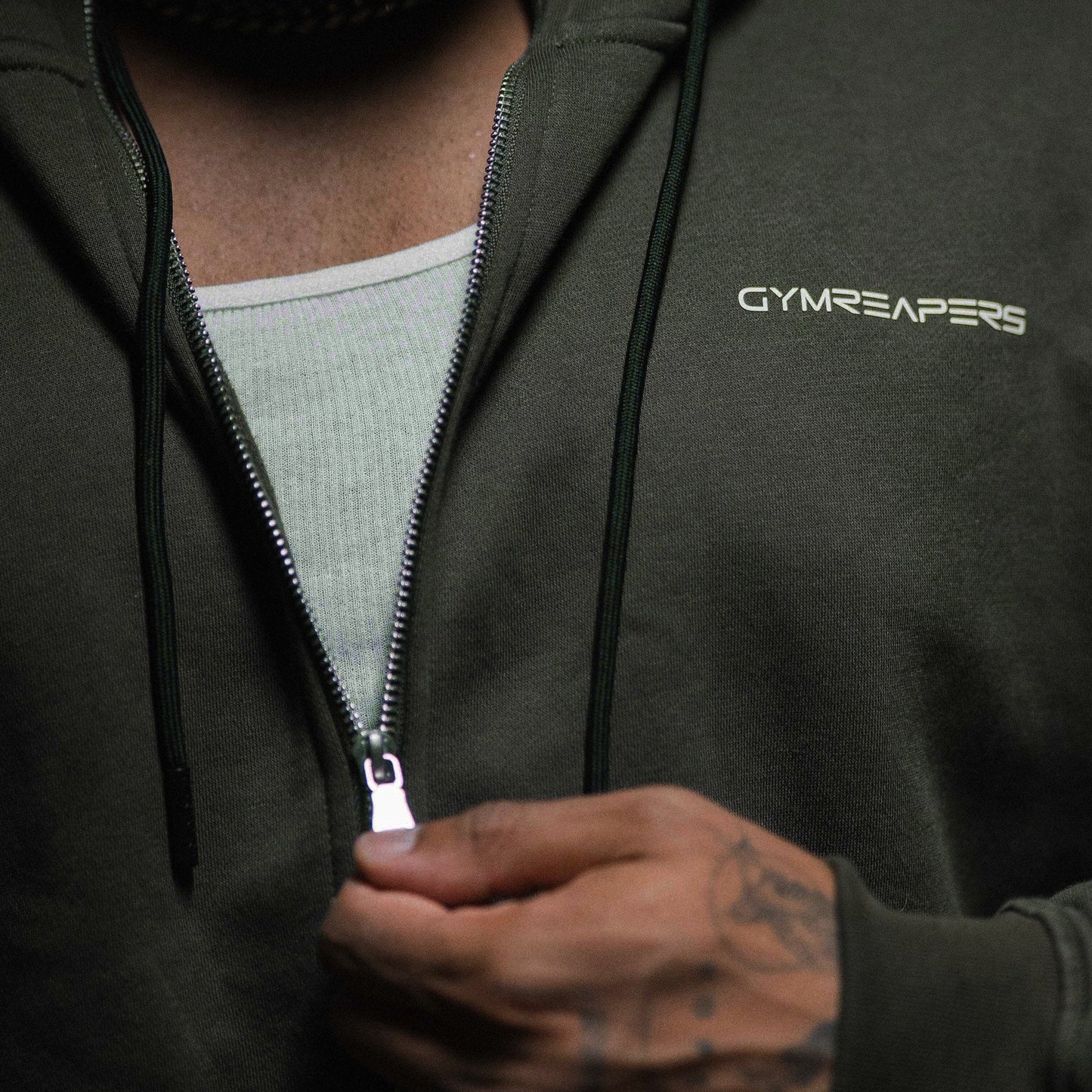 Axis Zip-Up Hoodie - OD Green