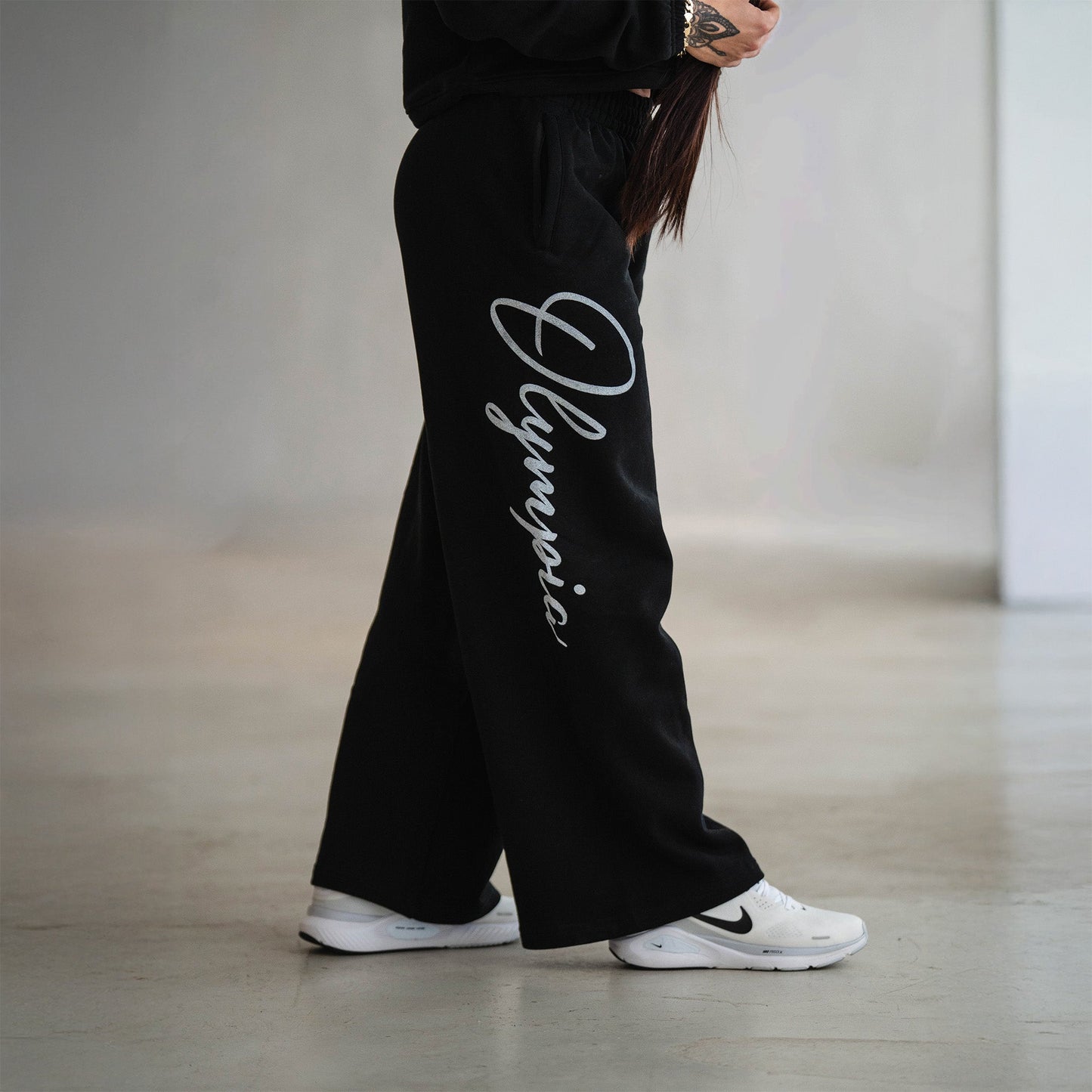 Olympia Script Wide Leg Jogger